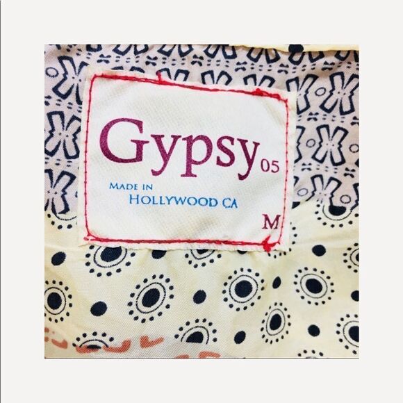 Gypsy 05 Multi Print Silk Racer Back Mini Dress Sz M - Picture 8 of 9